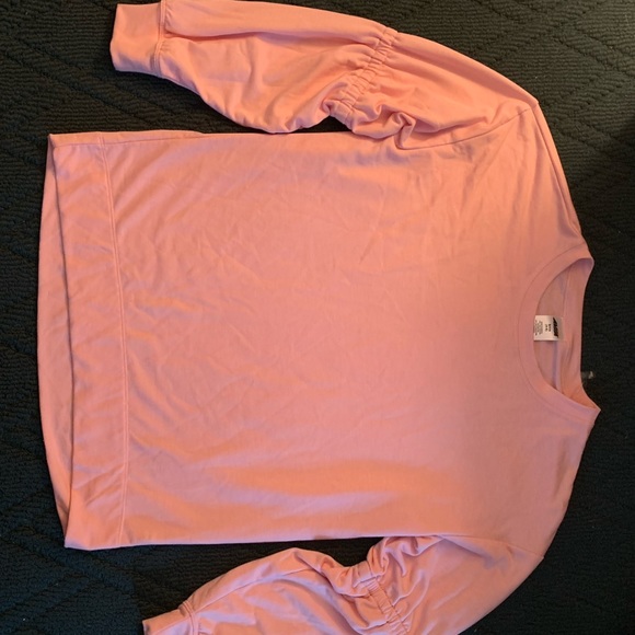 AVIA Cozy Blush Pink Pullover Balloon Sleeve Sweatshirt - Picture 5 of 5